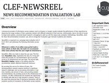 Tablet Screenshot of clef-newsreel.org
